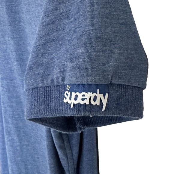 Superdry Men's S & D Logo Blue Short Sleeve Classic Polo Shirt Size S NWT $60 - Picture 4 of 6